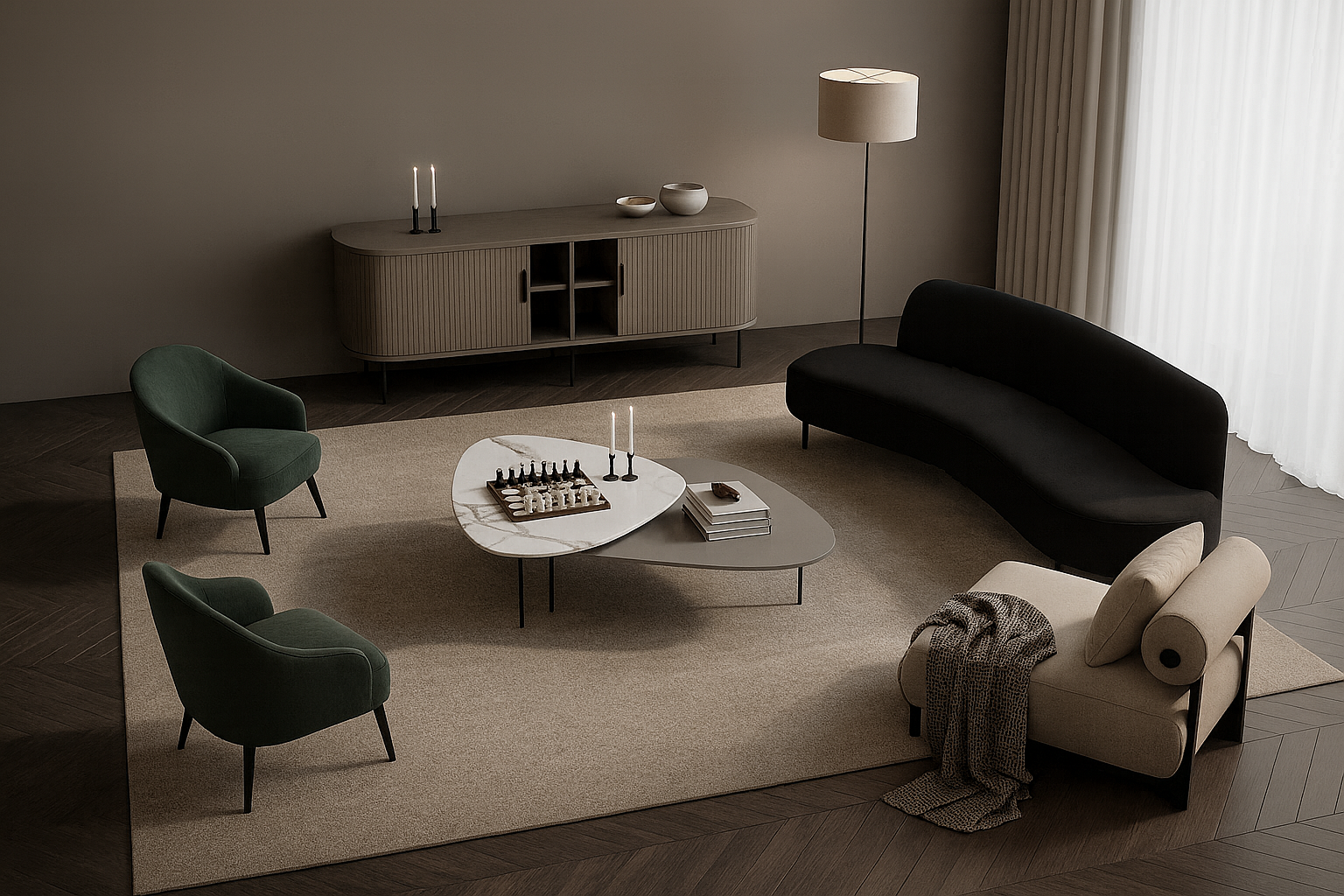 Edge Line Sideboard 39''